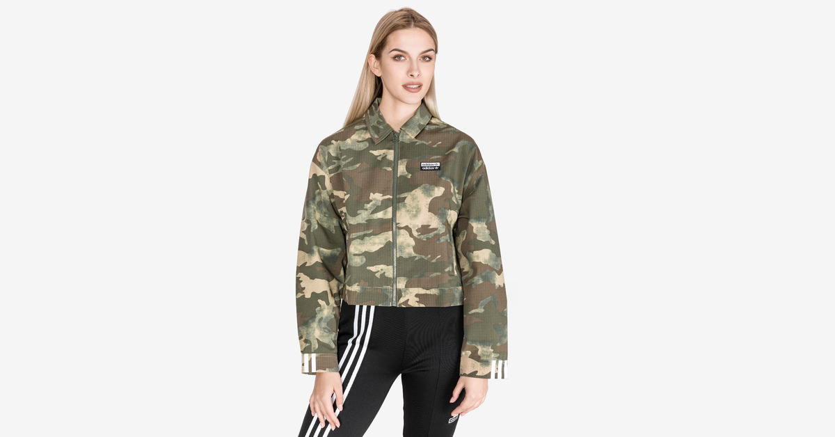 Adidas camo outlet jacket womens