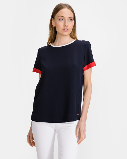 Tommy Hilfiger Crepe Tipped Triko
