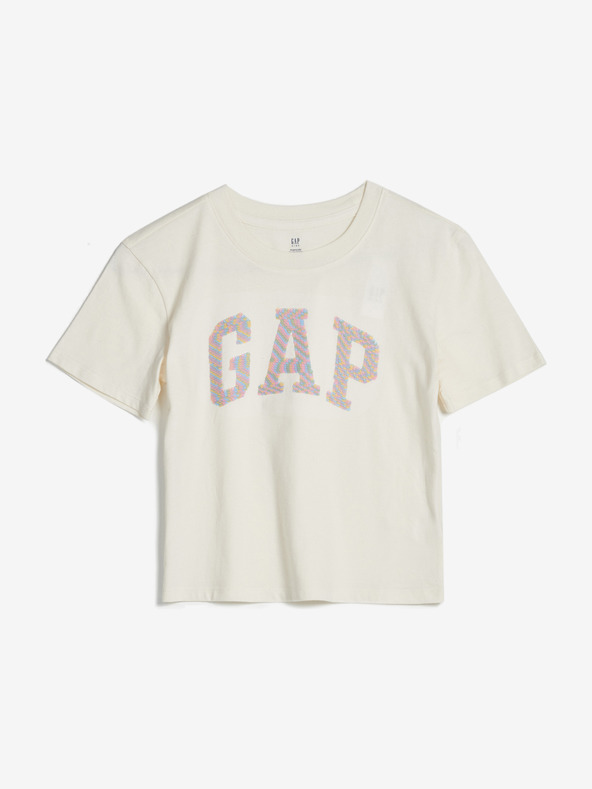 GAP Interactive Logo Podkoszulek Biały