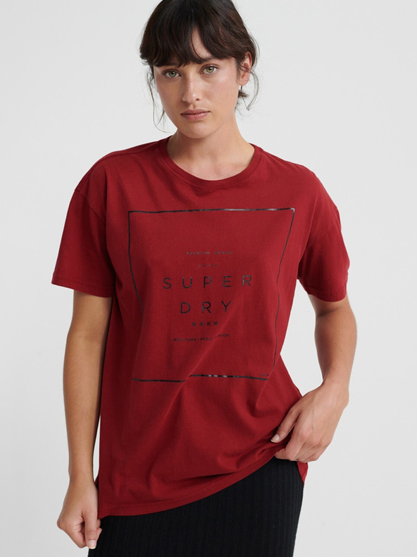 SuperDry T-shirt Cherven