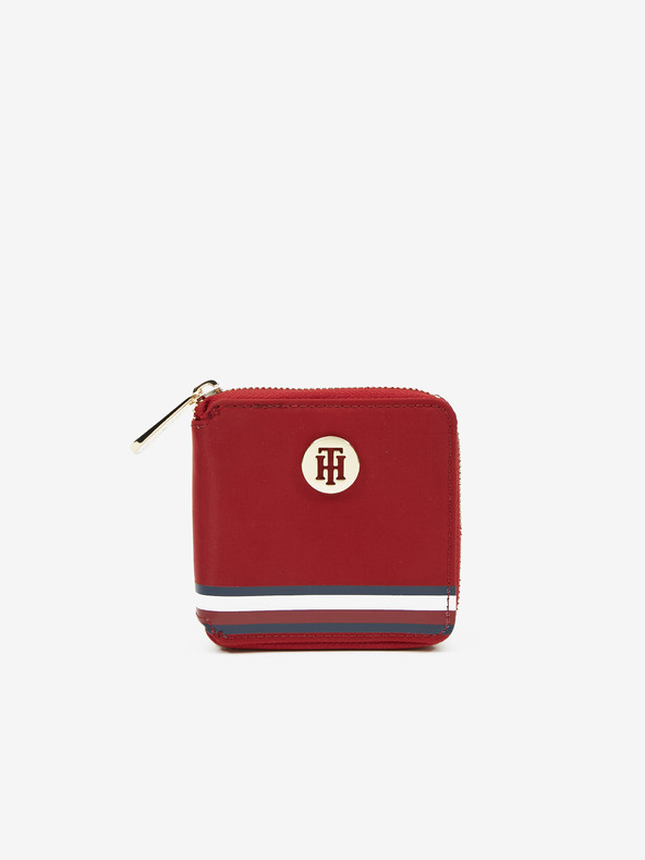 red tommy hilfiger wallet