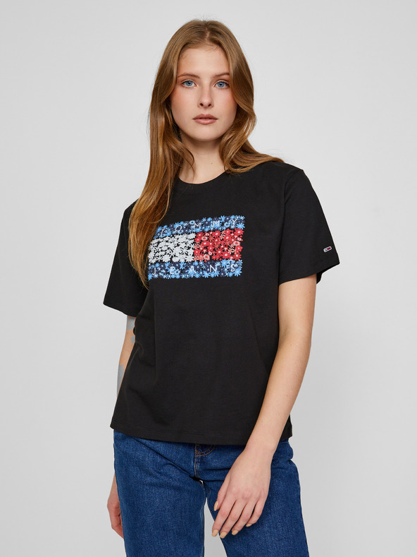 Tommy Jeans Floral Flag Tee T-shirt Cheren