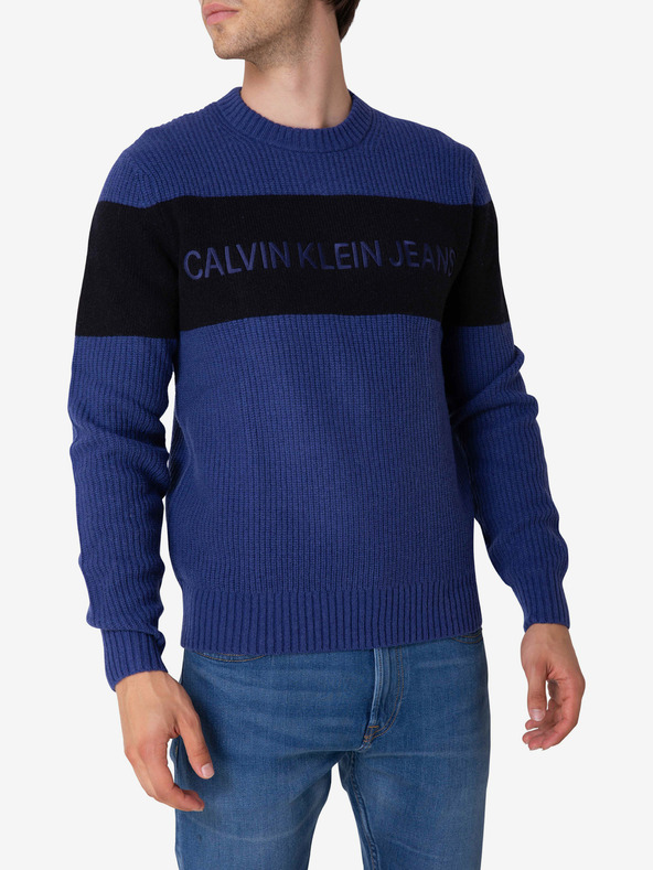 Levně Calvin Klein Svetr Modrá
