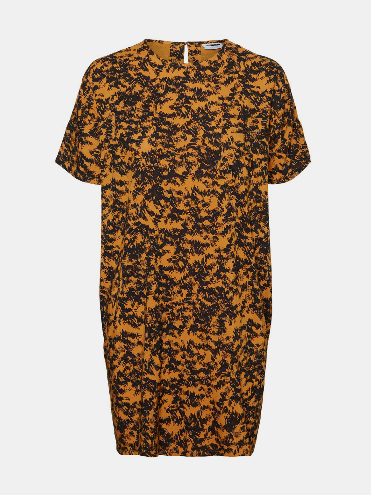 Fotografie Oranžové vzorované volné šaty Noisy May Cille - XS