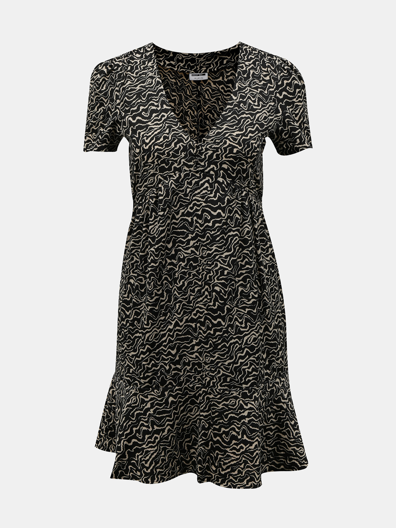 Fotografie Černé vzorované šaty Noisy May-Rita - S