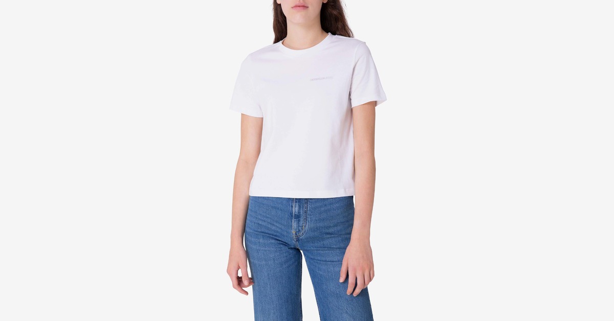 Calvin Klein Monogram Logo T-Shirt White