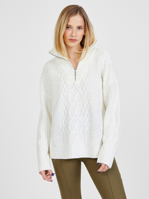 Noisy May Riley Sweater Bianco