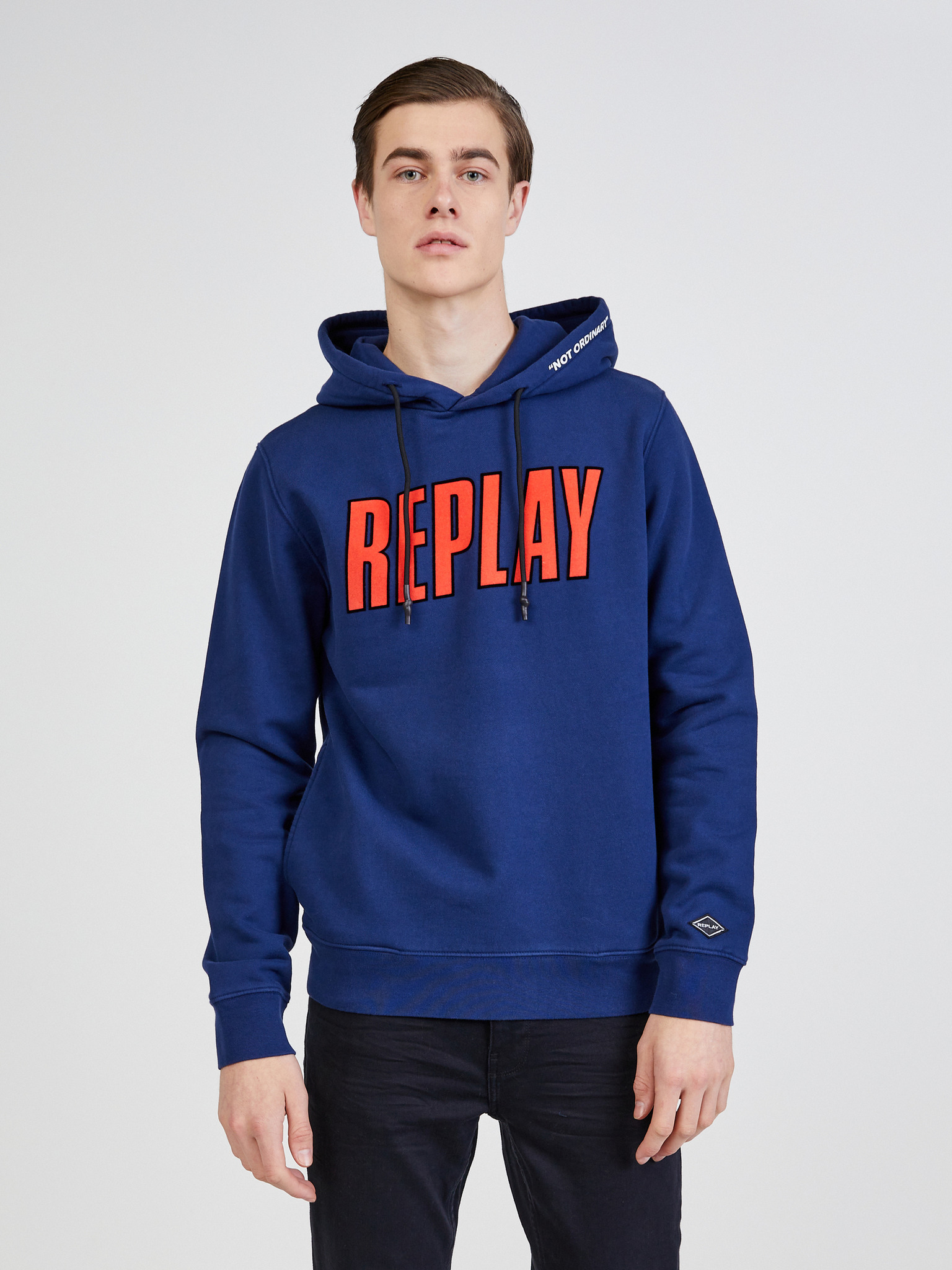 Replay HOODIE - Sweatshirt - bright periwinkle/light blue 
