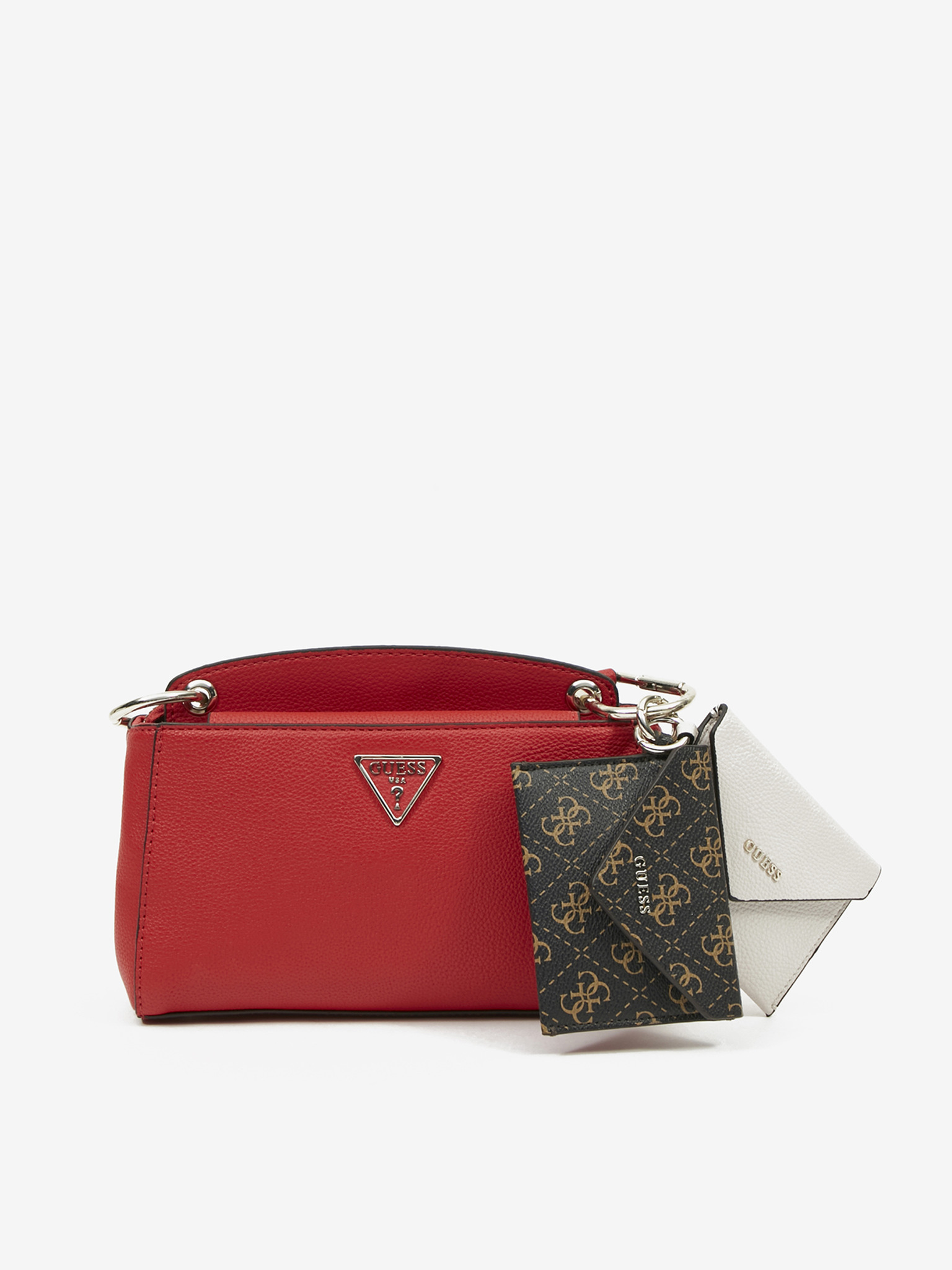 Buy GUESS Alexie Double Pouch Crossbody Online India | Ubuy