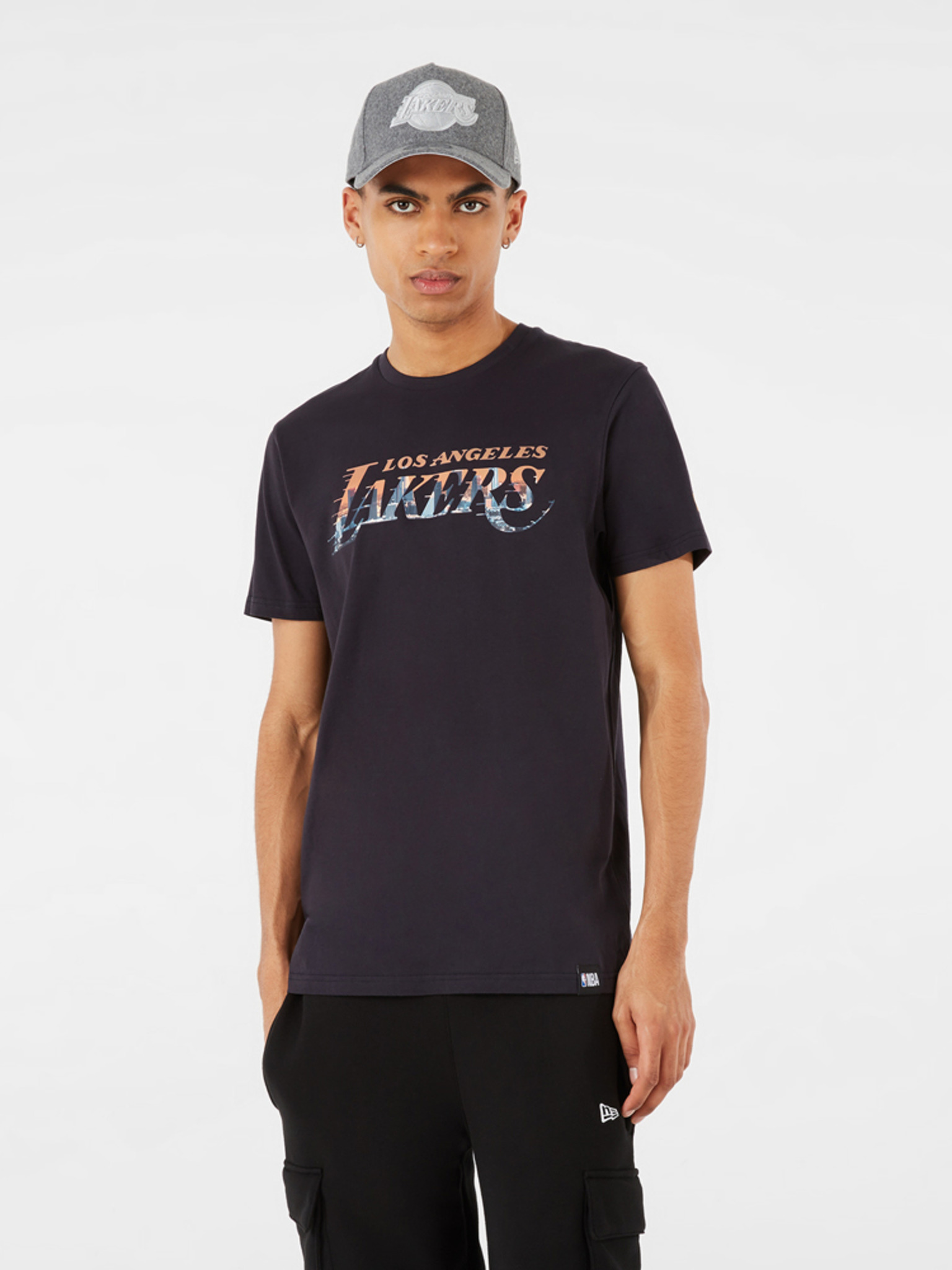 LA Lakers Logo on Black T-Shirt