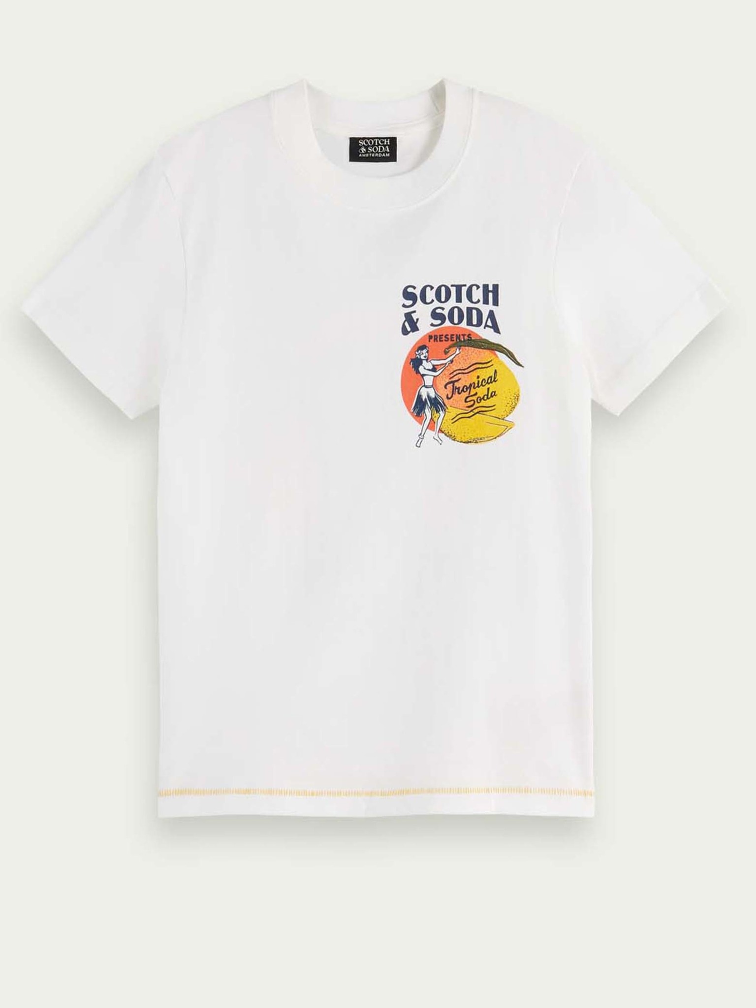 Fotografie Bílé klučičí tričko s potiskem Scotch & Soda - 140