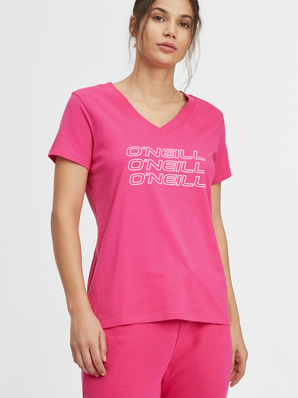O'Neill Triple Stack V-Neck Koszulka Różowy