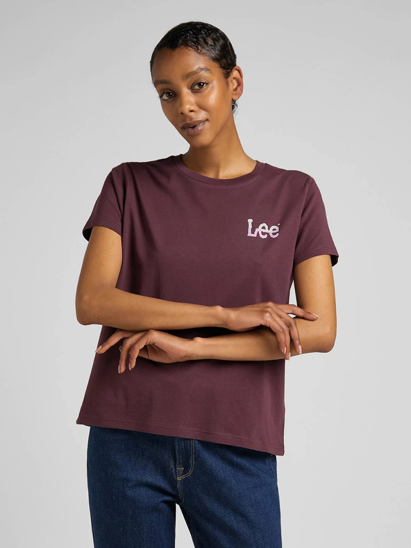 Lee T-shirt Cherven