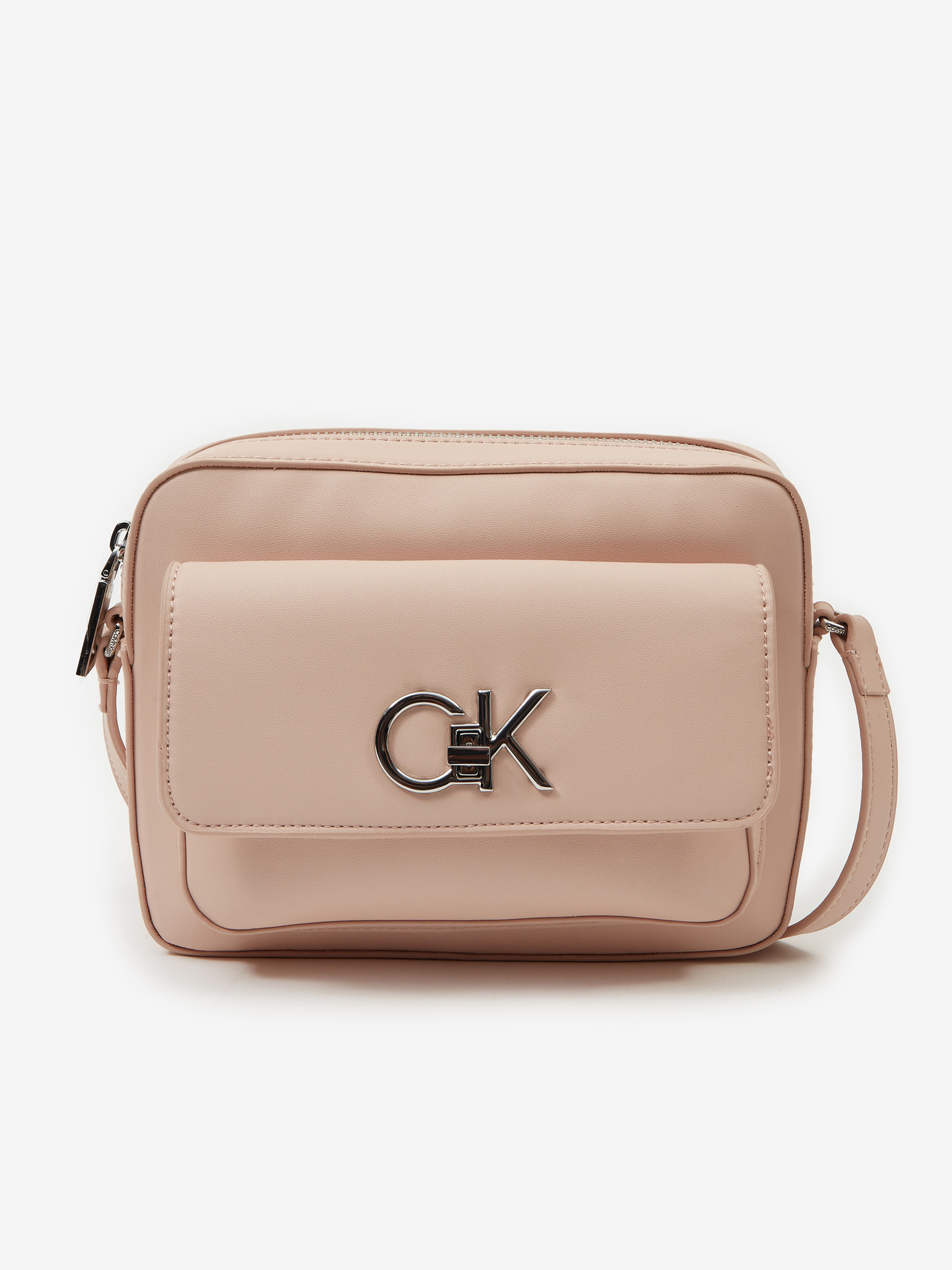 Fotografie Světle růžová crossbody kabelka Calvin Klein