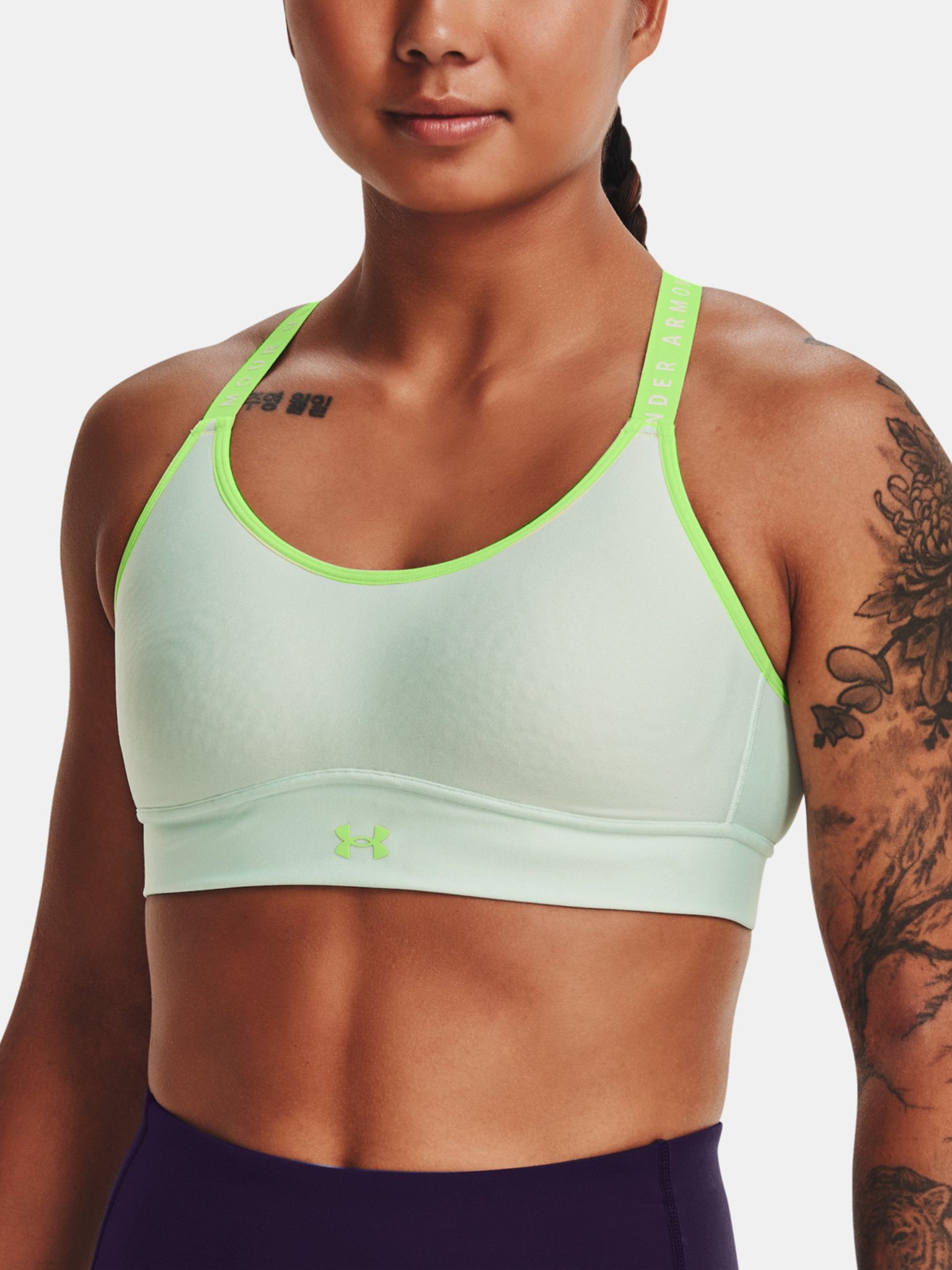 Under Armour Women's UA Infinity Mid Covered Sports Bra 1363353 - New