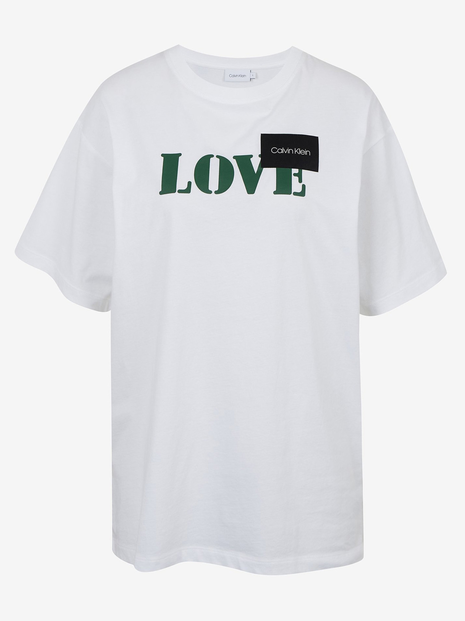 Prt Love Logo Triko Calvin Klein Jeans | Bílá | Dámské | XXS