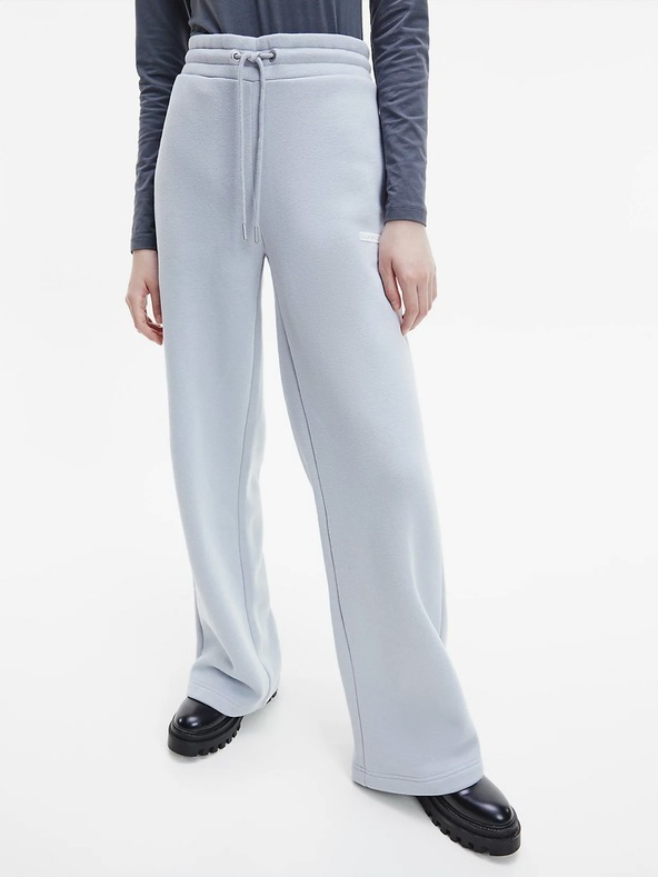 Calvin Klein Jeans Micro Flock Jog Spodnie dresowe Niebieski