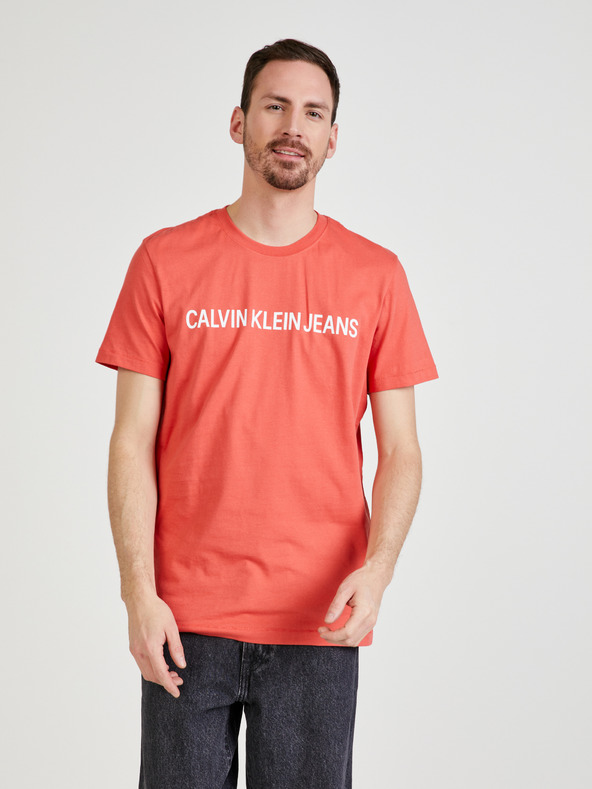 Levně Calvin Klein Jeans Triko Červená