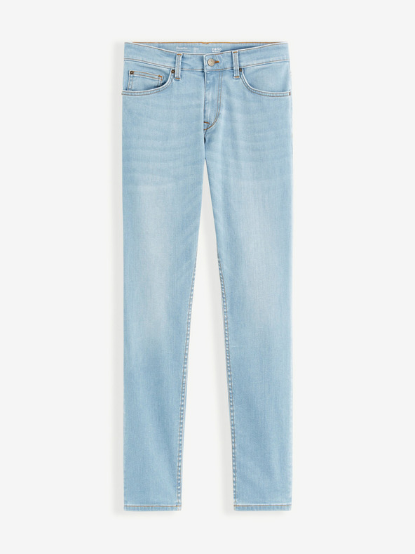 Celio Length Jeans Modrá