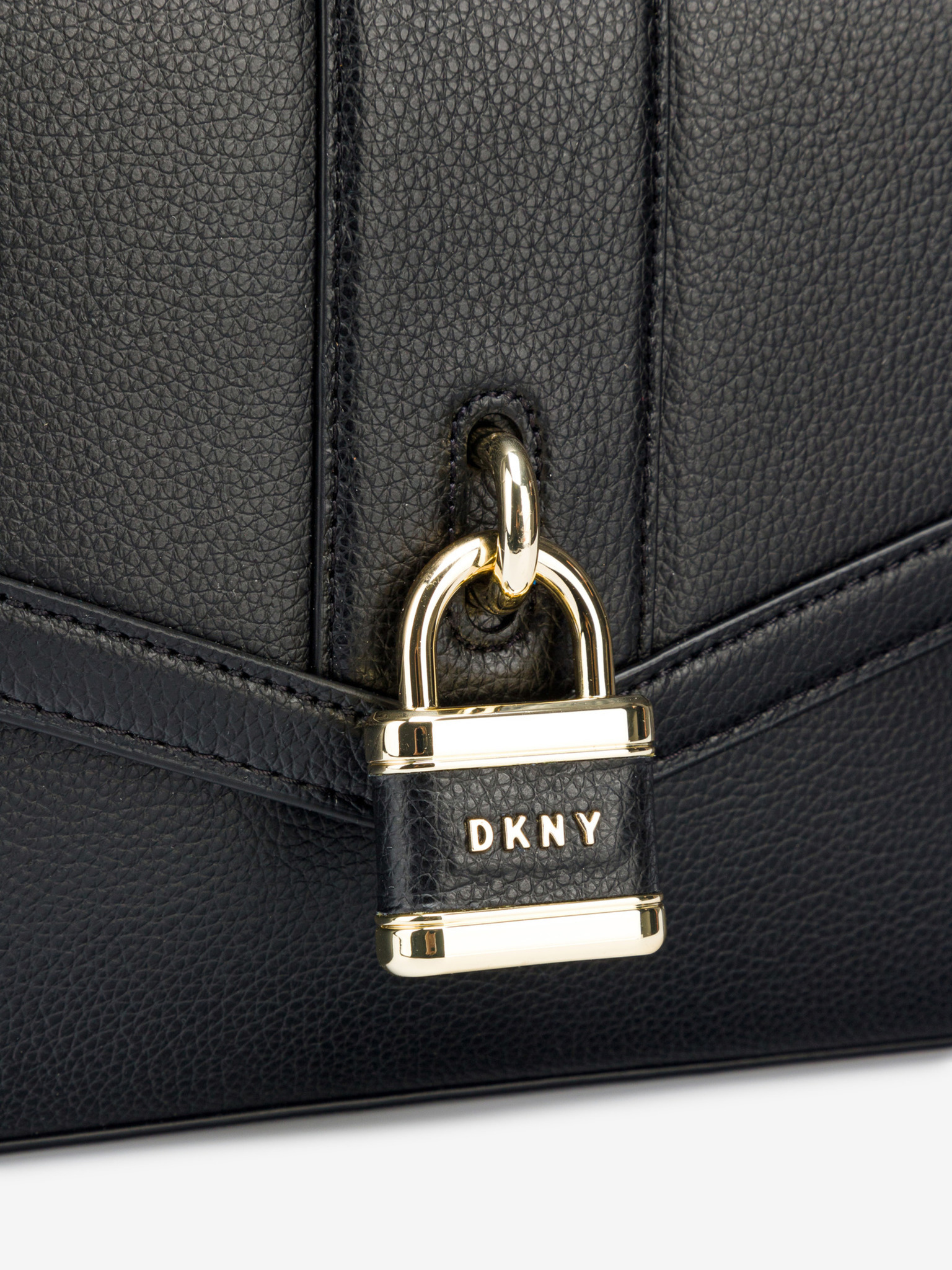 Leather Handbag DKNY 801DKI606NE Color Black