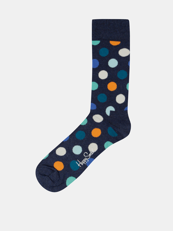 Levně Happy Socks Big Dots Ponožky Modrá