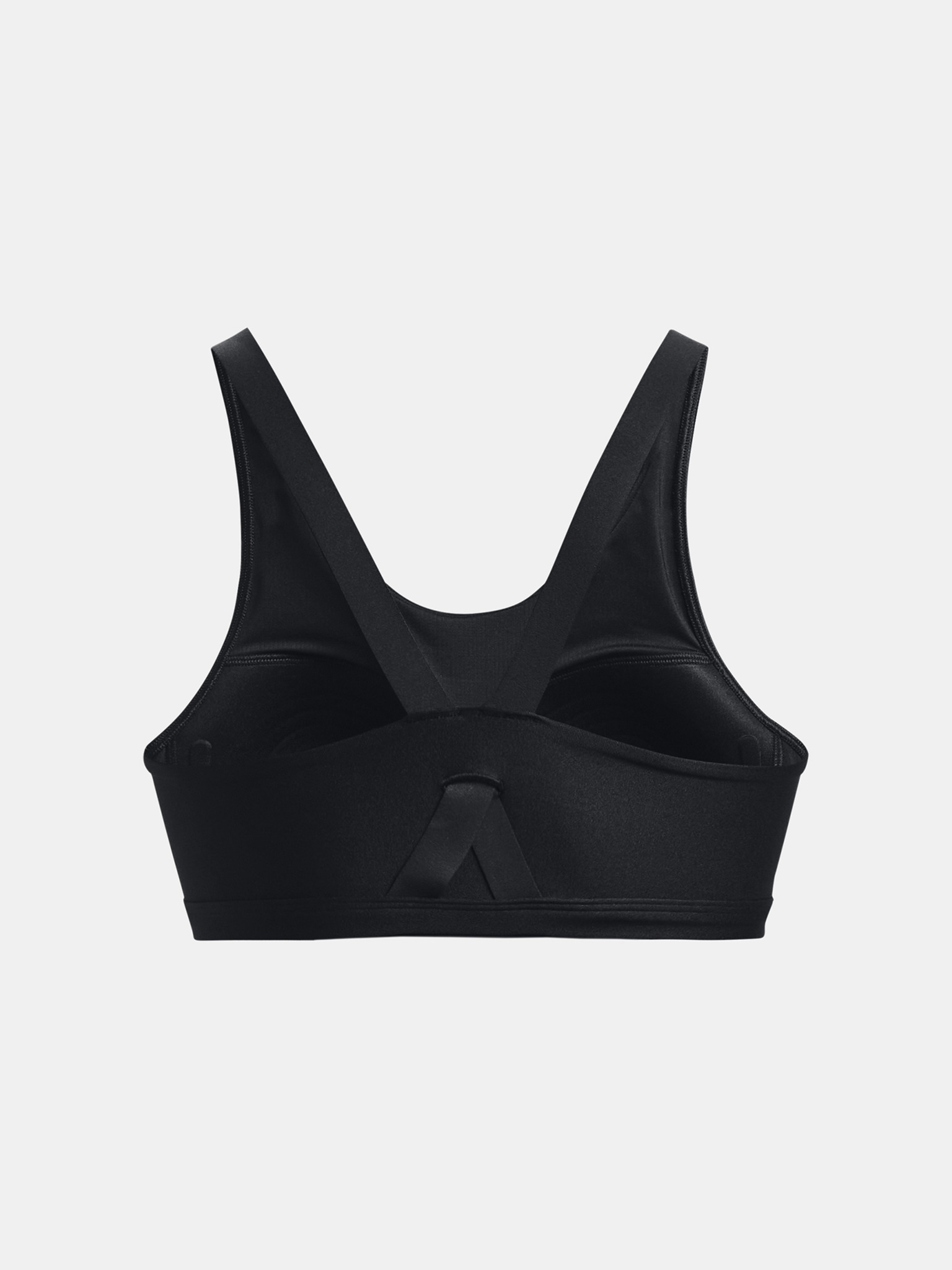 UA Infinity Mid High Neck Shine, Black - sports bra - UNDER ARMOUR - 32.57 €