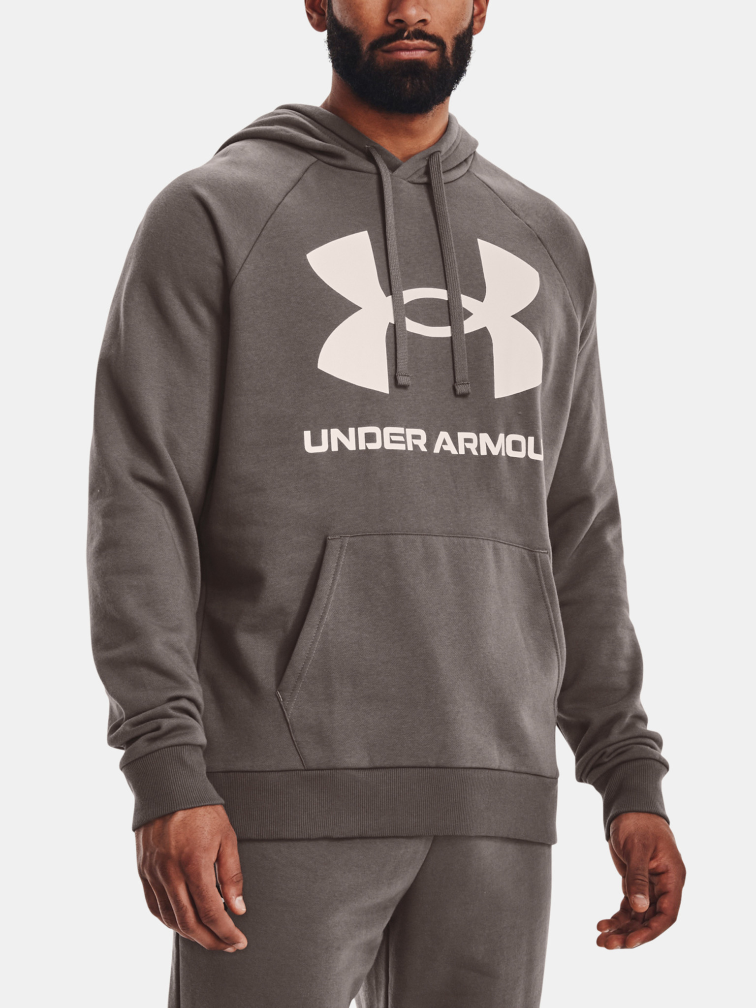 Under Armour - UA Rival Fleece Big Logo HD-BRN Sweatshirt