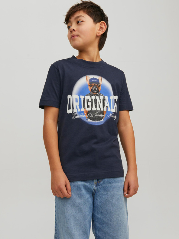 Jack & Jones Denim Dog Koszulka dziecięce Niebieski
