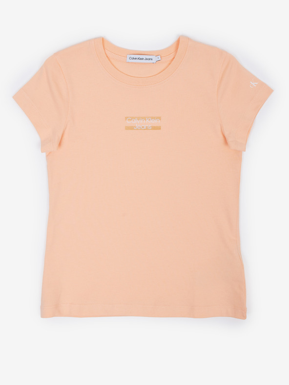 Levně Calvin Klein Jeans Triko dětské Oranžová
