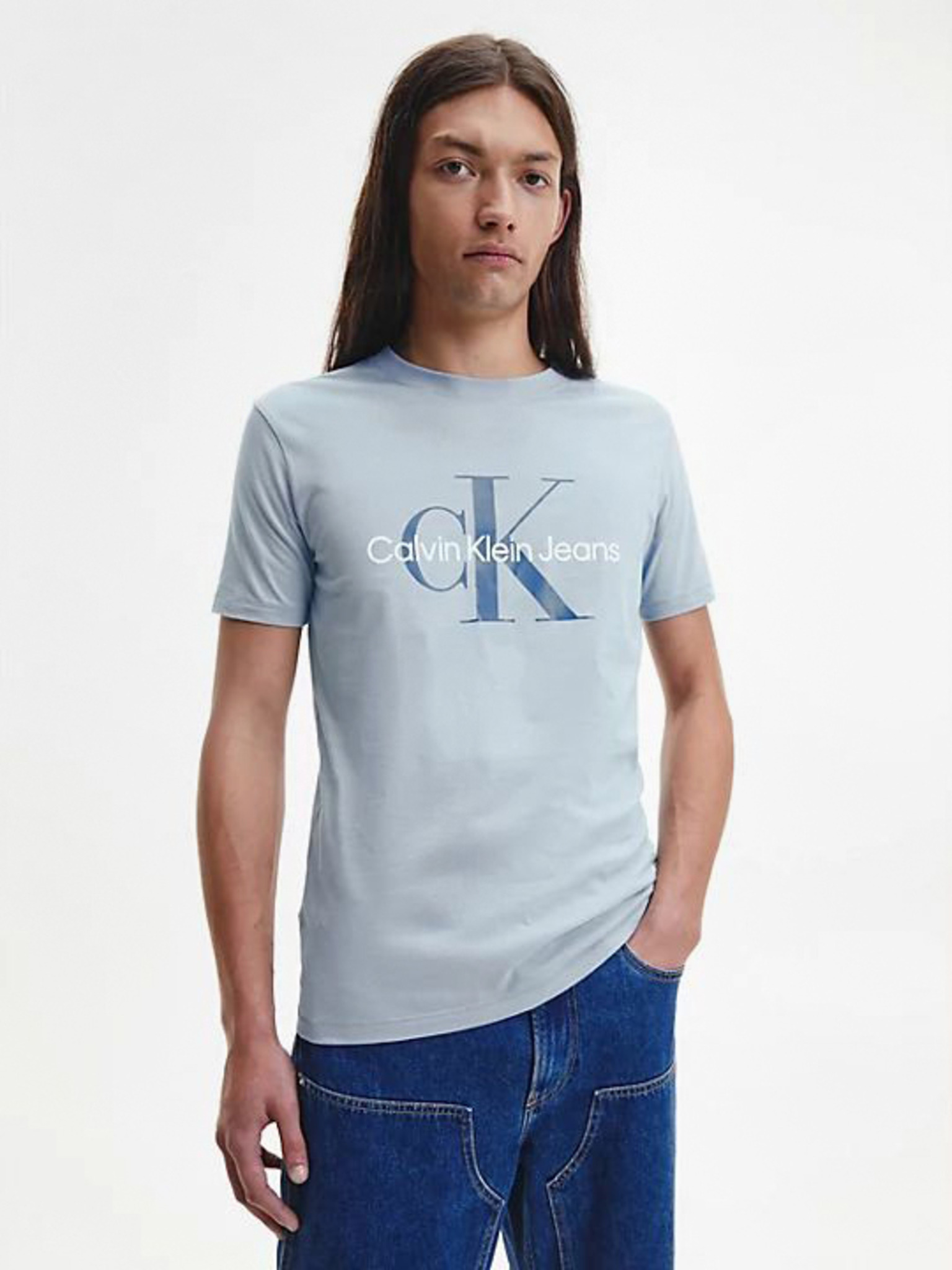 Buy Calvin Klein CK Badge Tee - Calvin Klein Jeans in Bright White