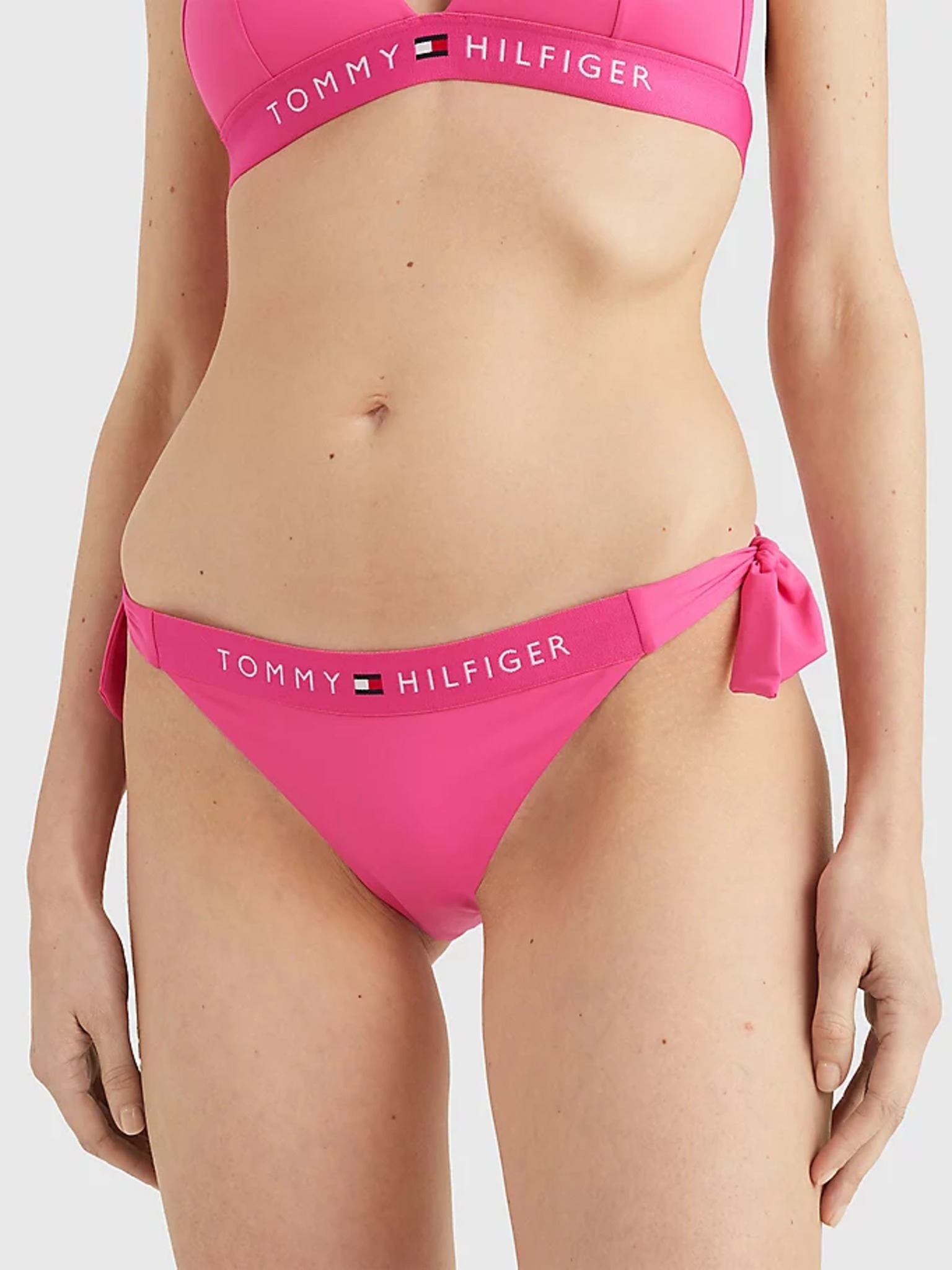 Tommy Hilfiger Underwear Tommy 85 Stretch Cotton Logo Bikini English Pink  Women's