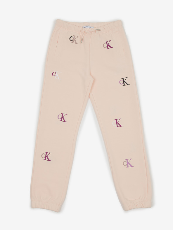 Calvin Klein Jeans Spodnie dresowe dziecięce Różowy