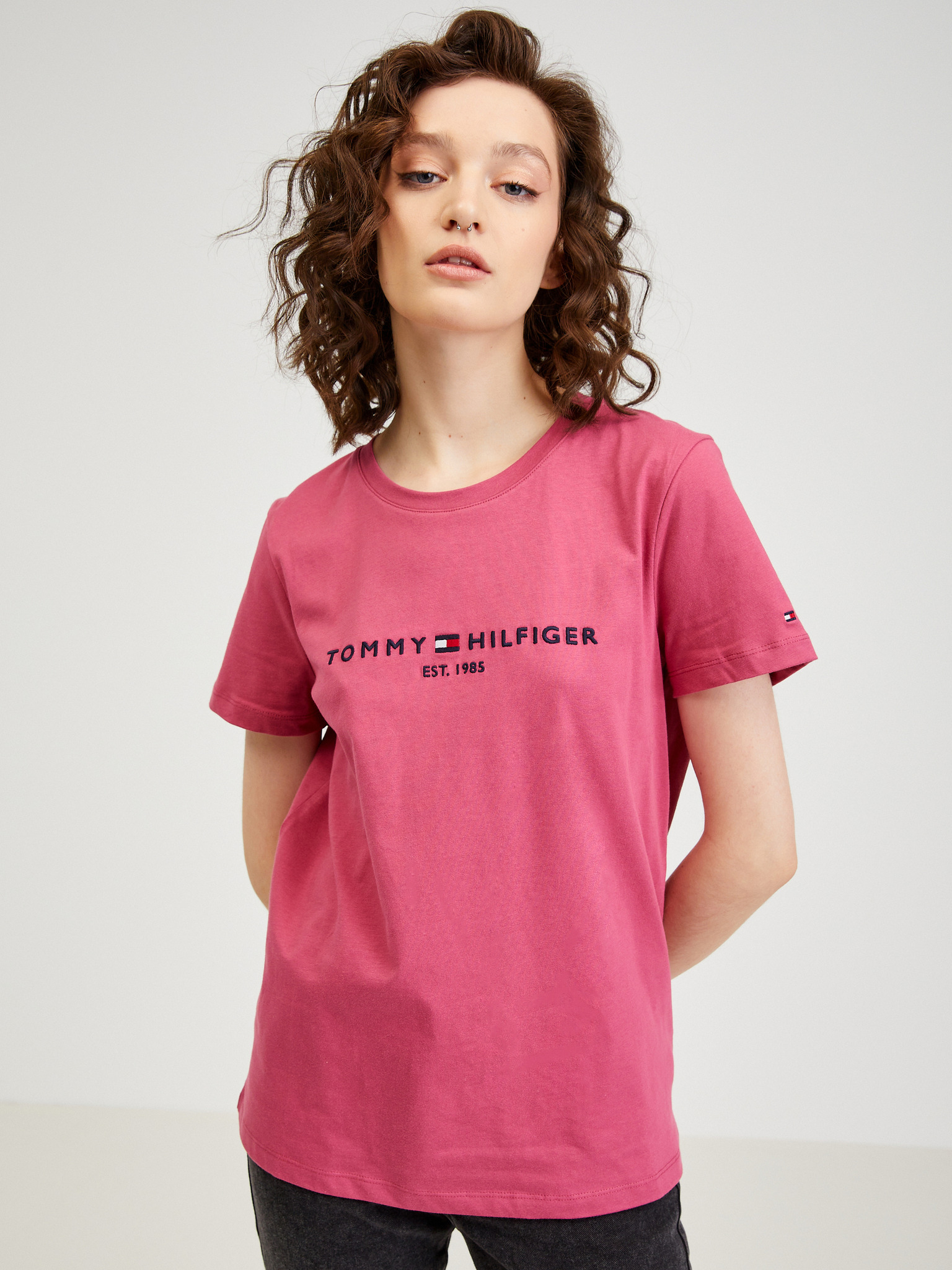 TOMMY HILFIGER t-shirt Pink for girls