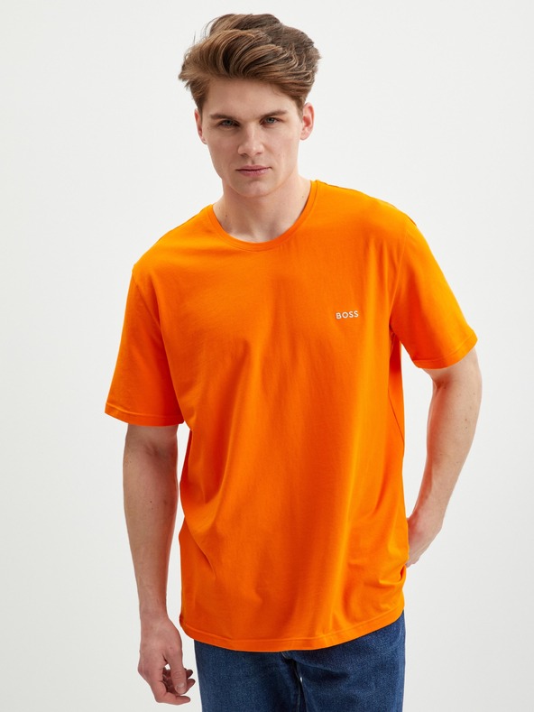 BOSS Koszulka Pomarańczowy