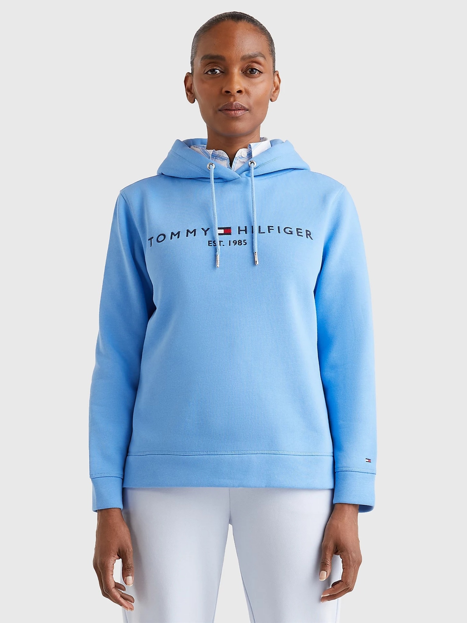 Buy Sky Blue Sweatshirt & Hoodies for Women by TOMMY HILFIGER