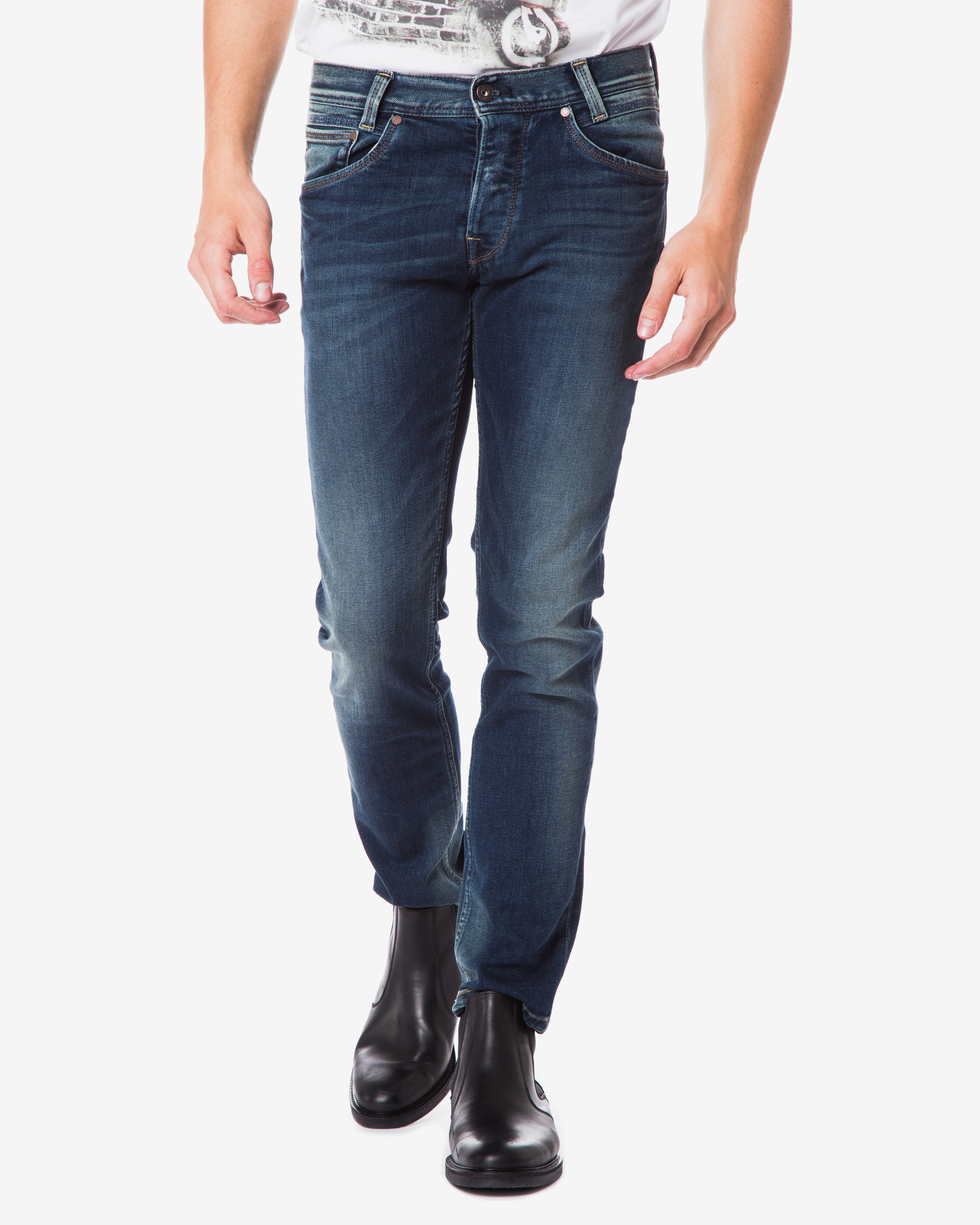 Pepe Jeans Mens Spike Straight Jeans
