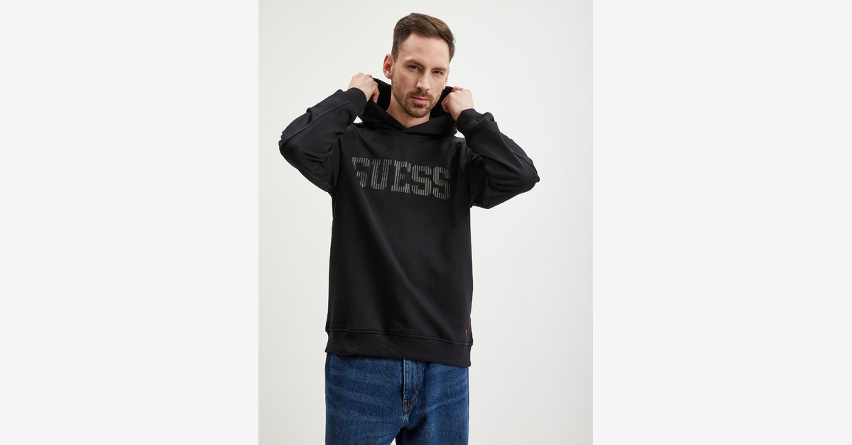 Guess roy flc crew neck outlet sweatshirt