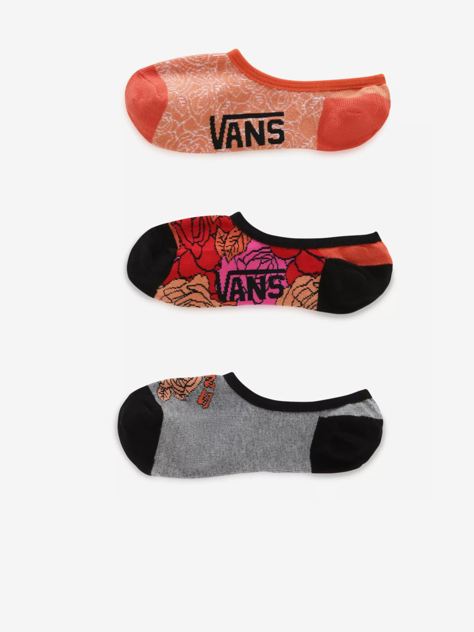 Rose Ponožky 3 páry Vans
