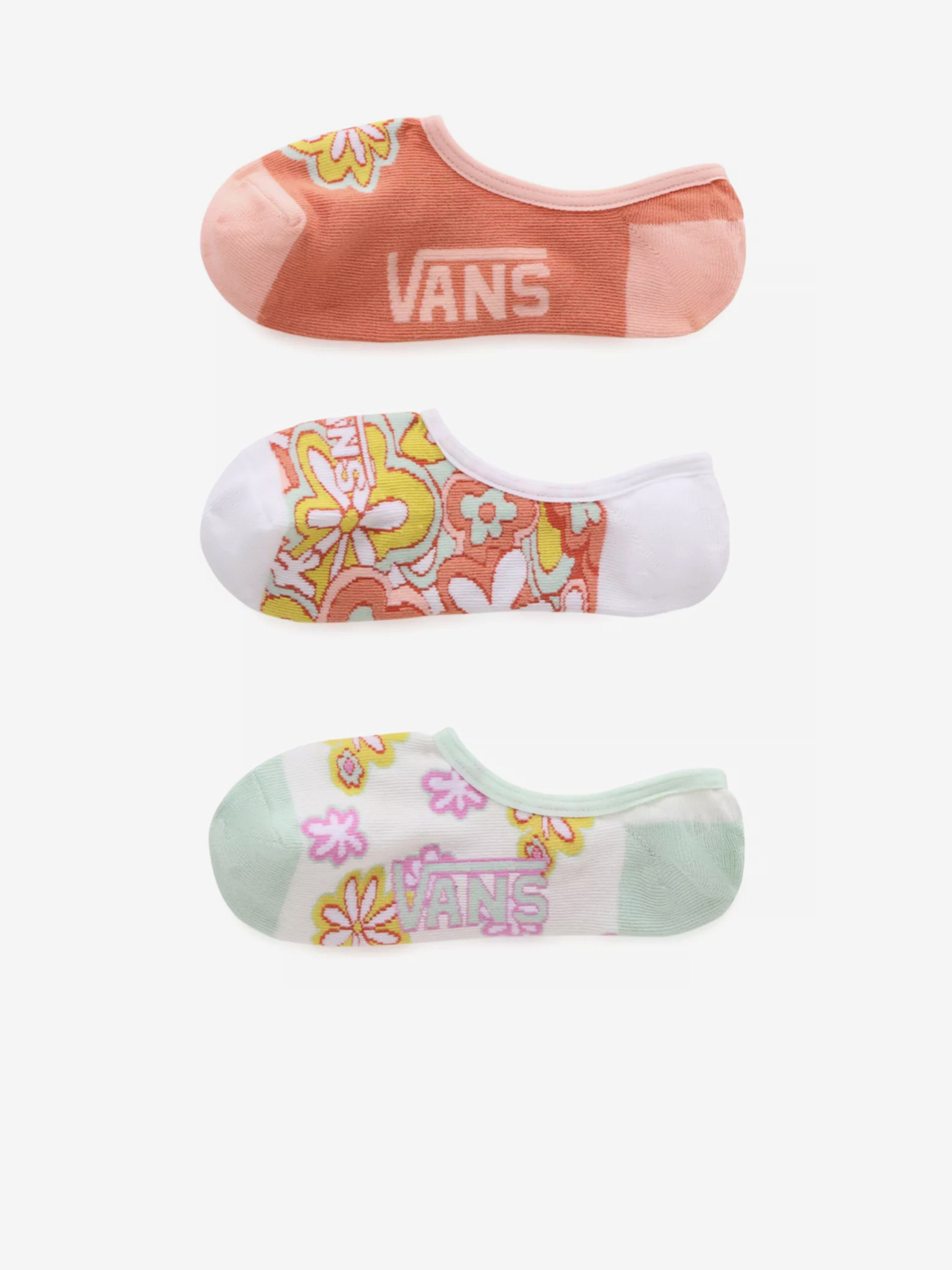 Floral Ponožky 3 páry Vans