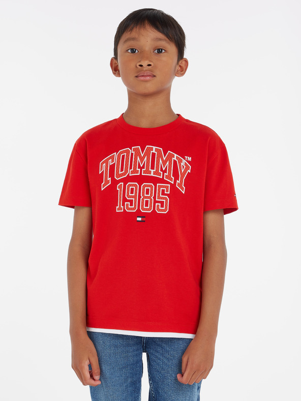 Tommy Hilfiger Koszulka dziecięce Czerwony