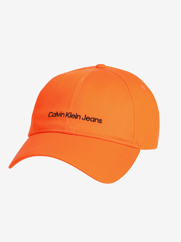 Calvin Klein Jeans Czapka z daszkiem Pomarańczowy