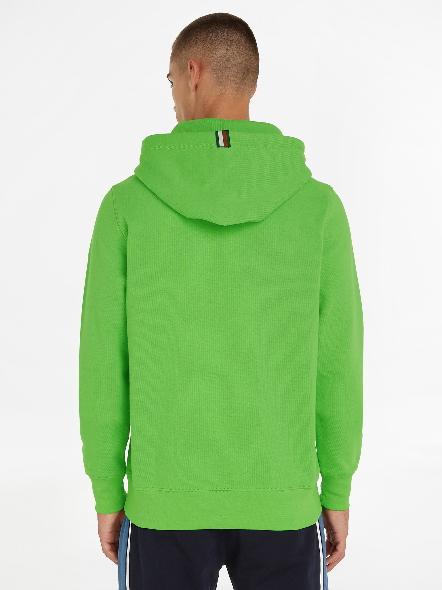 Calvin Klein Monogram Hooded Fleece Sweatshirt, Blue (XL)