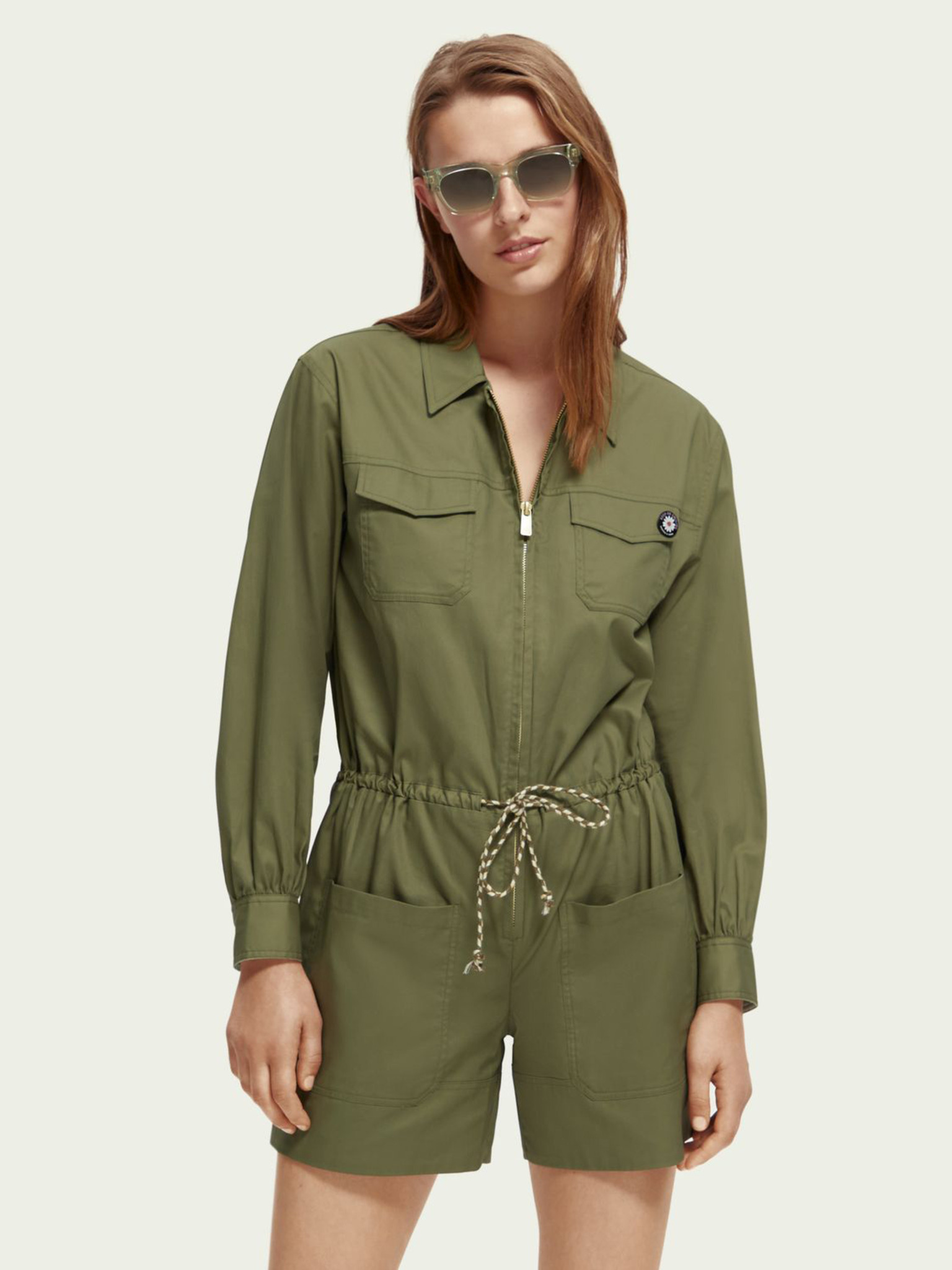 Floral Utility Jumpsuit by Scotch & Soda for $45