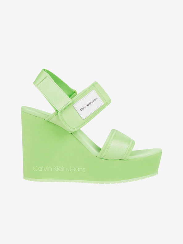 Levně Calvin Klein Jeans Sandále Zelená