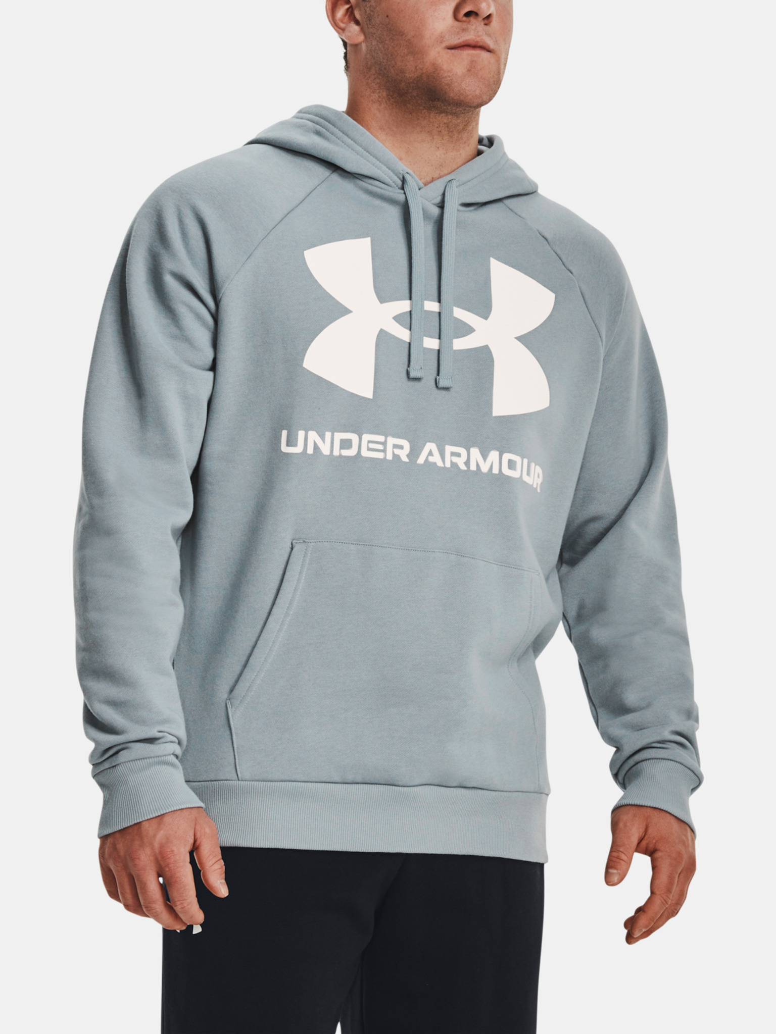 Under Armour Rival Fleece Hoodie in Blue for Men
