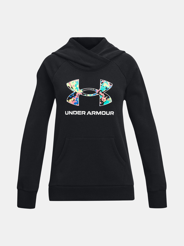 Under Armour Rival Logo Hoodie Bluza dziecięca Czarny