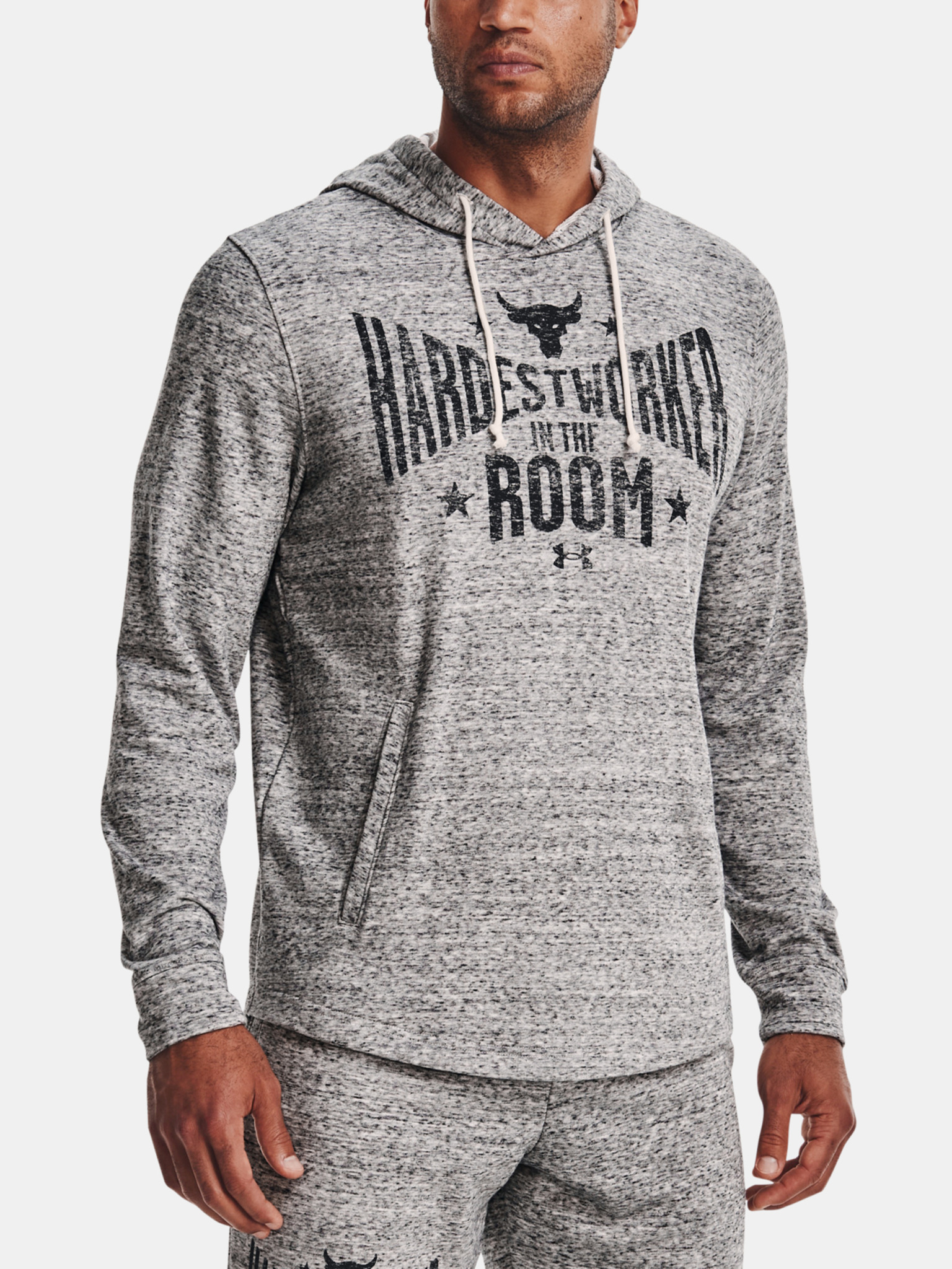 UA Project Rock Terry Hoodie Mikina Under Armour