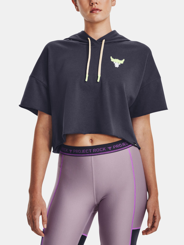 Under Armour UA Project Rock SS Terry Hdy Sweatshirt Siv