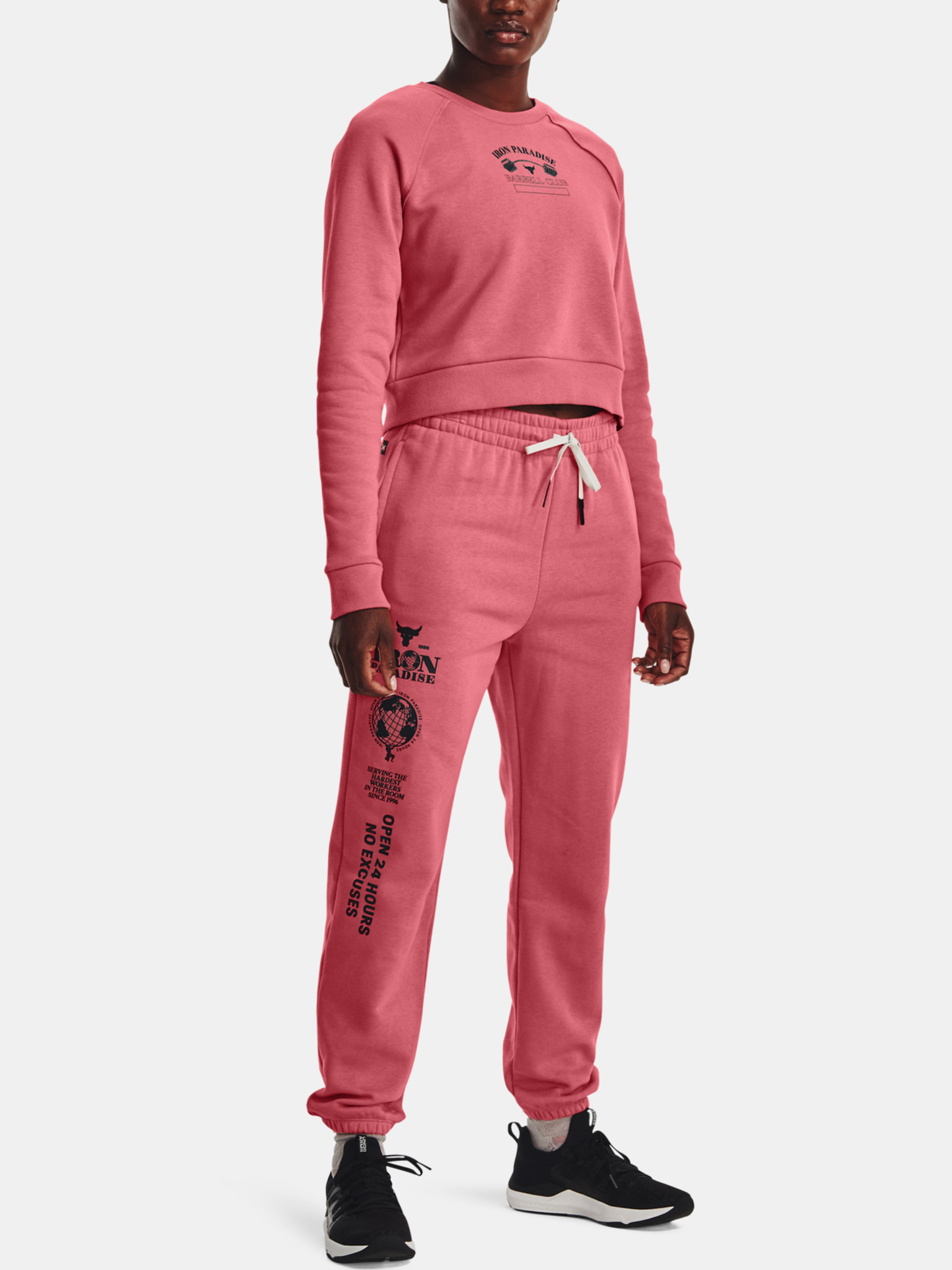 Under Armour Sweatpants Womens Small Pink Joggers Protect This House  Loungewear