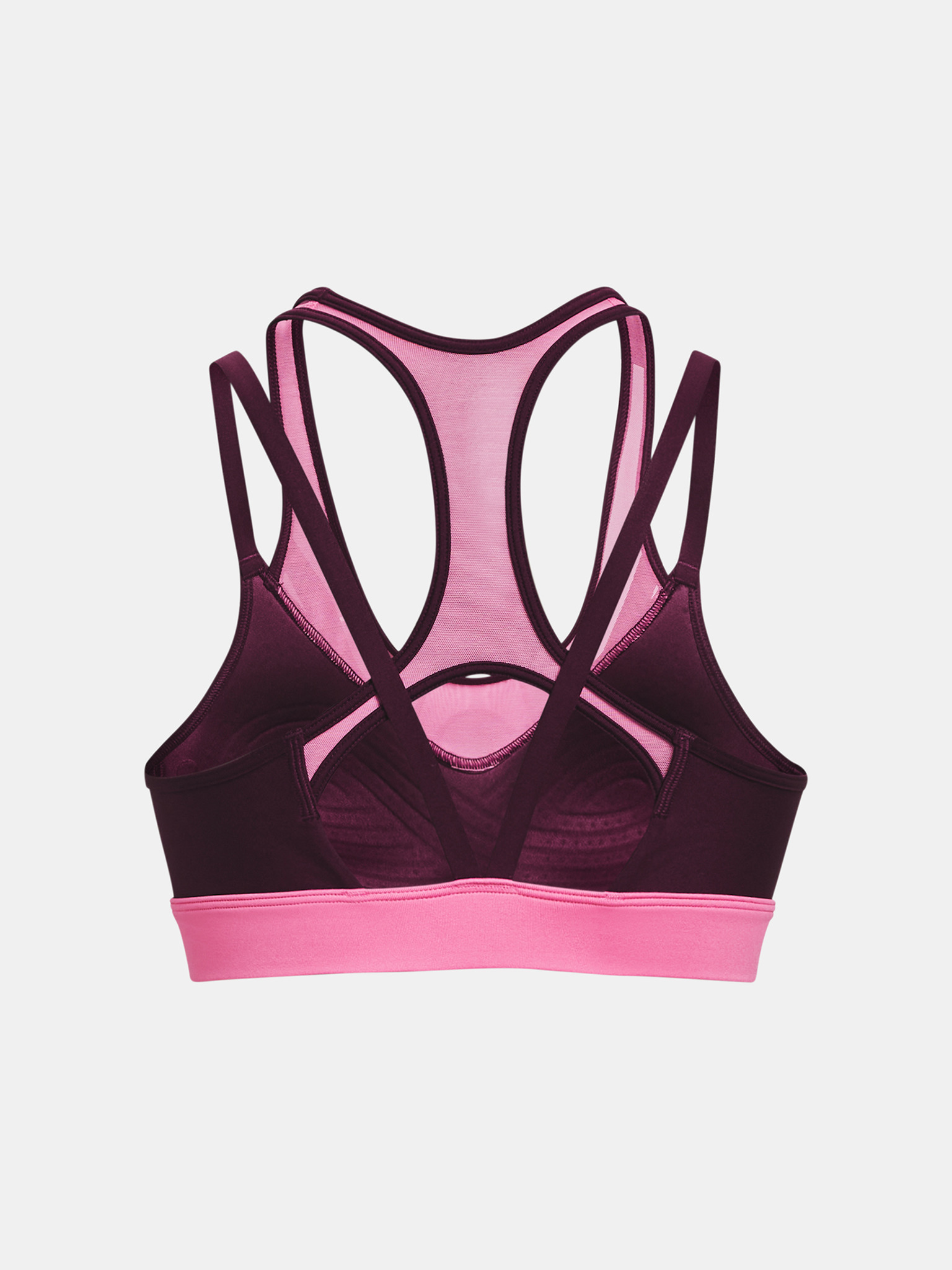 Under Armour Ua Infinity High Zip Sports Bra in Pink